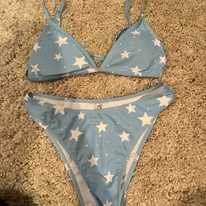 SHEIN Blue Star Bikini Set